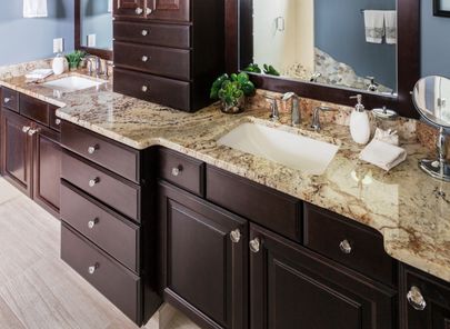 Custom bathroom cabinets and storage solutions